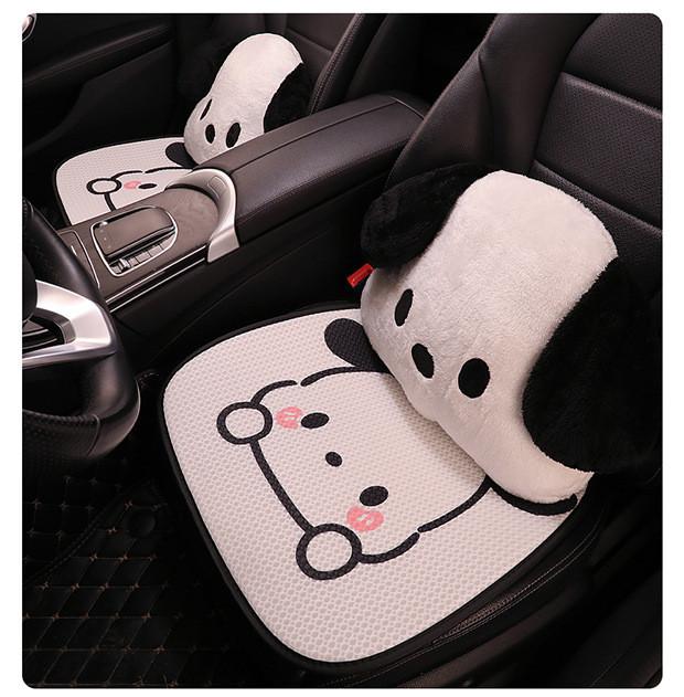 Pochacco Animal Cartoon Pattern Car Seat Cover With Breathable Ice Material Silk