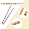 Detachable Metal Ventilating Needle For Lace Wig Making 1pc Brass Holder And 4 Sizes Repair Needles Hair Extention Tools