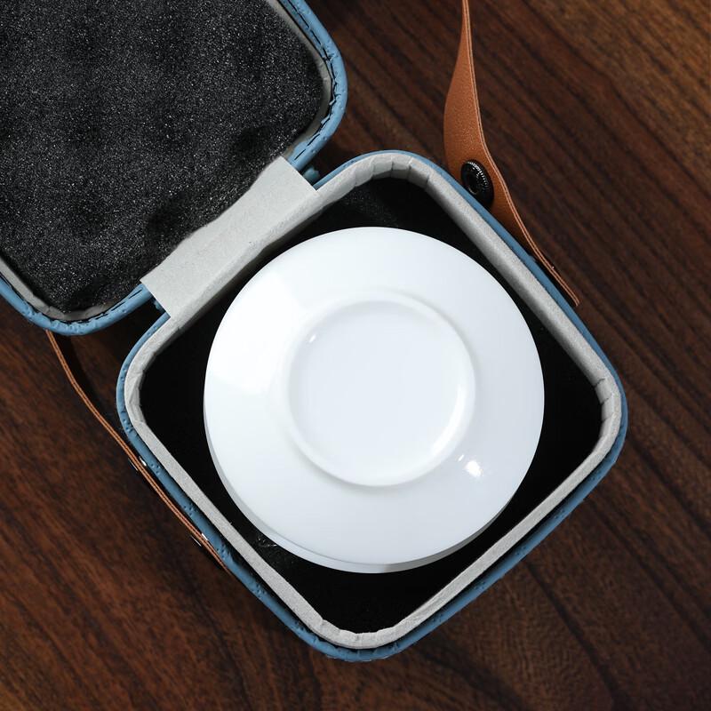 Suet Jade Porcelain Kung Fu Travel Tea Set