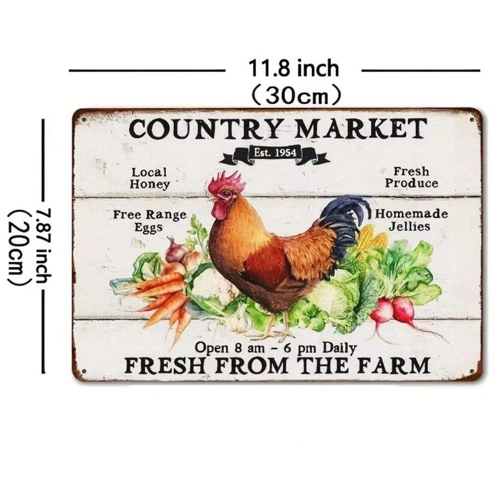 Tin Sign Metal Wall Art 20x30cm Home Decor Rustic Vintage