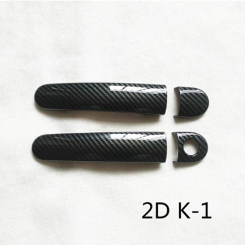 Car Door Handle Cover Plastic Imitation Carbon Fiber Trim for SEAT Leon 1M MK1 1P MK2 Cupra FR Accessories Styling Stickers