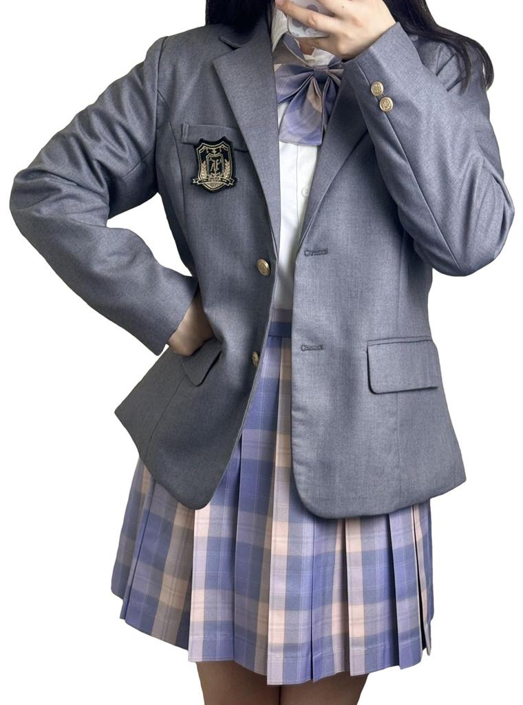 Sivrusn High School Girl Uniform Cosplay Set for High School and Junior High School Cute Costume for Photo Entrance Cultural and School Size M Set,