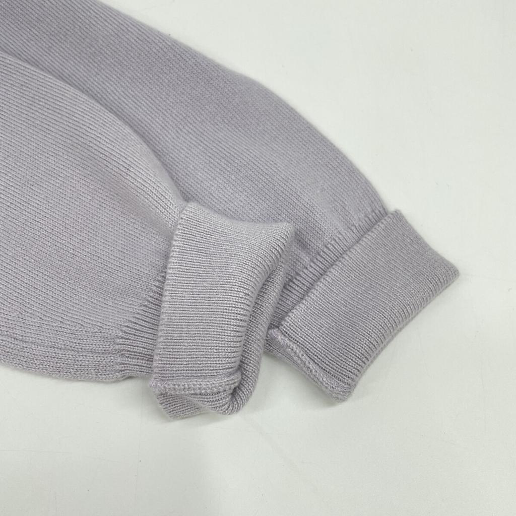 Celine 82H5061 Light Gray Cashmere Silk Ensemble Knit Cardigan Tops 40 Light grayUsed