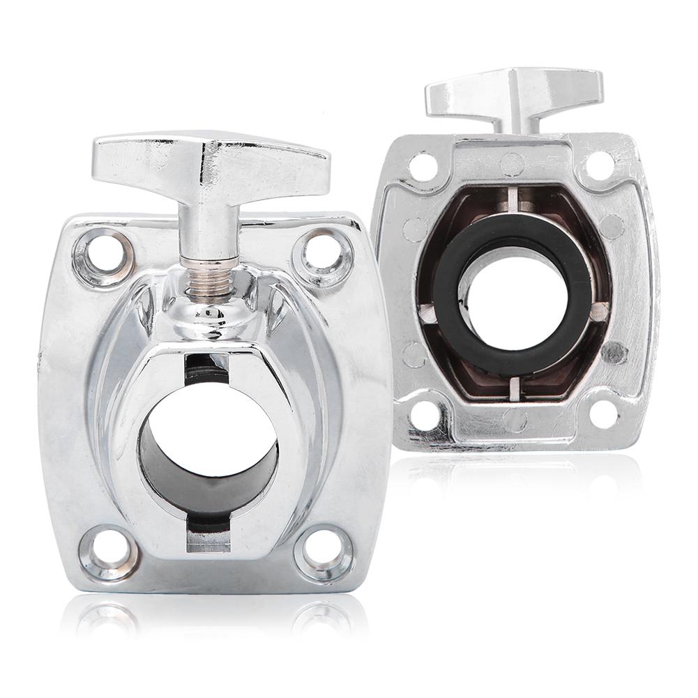 Zinc Alloy Drum Kit Holder Base Plate Cymbal Holder Clamp Percussion Instrument PartsSilver