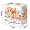 Epoch Jigsaw X Includes and Score Ticket 108-Piece Puzzle, Animals/Pets, Dog, Let's Play! (18.2 25.7 Cm) 01-065, Glue, Spatula,