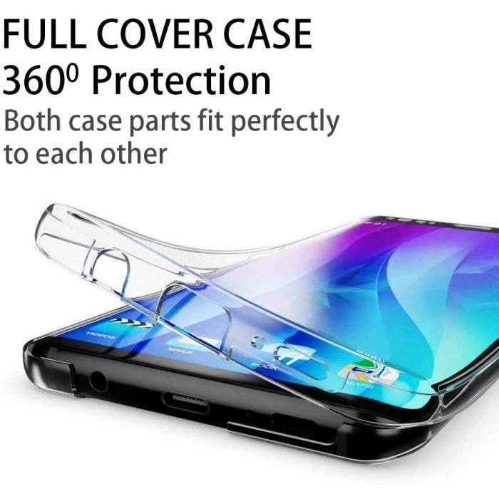Coque - LittleMonkey - Samsung Galaxy S9 - Protection intégrale 360° - Silicone - Transparent