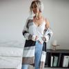 Women's Cardigan, Striped for Spring and Fall