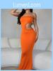 Summer Womens Bodycon Dress With Hollow Out One Shoulder Design For Night Out