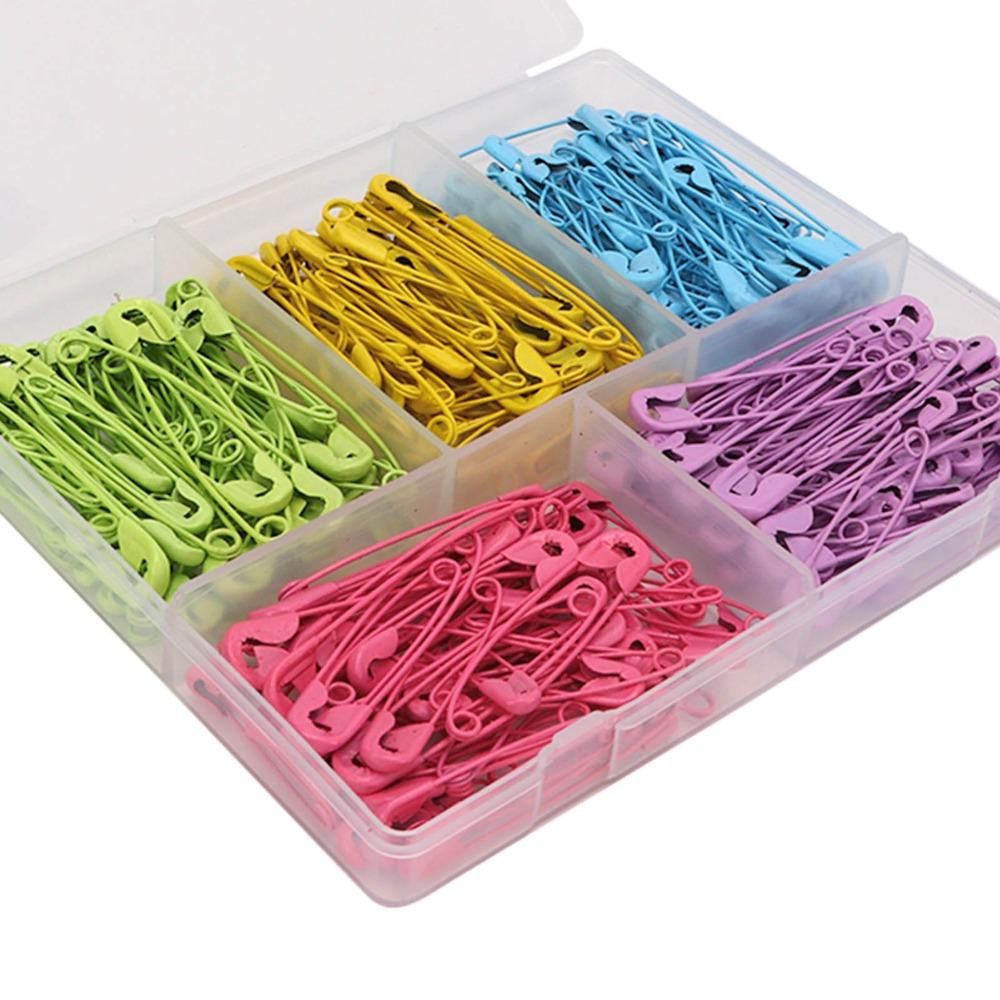 325Pcs Steel wire Candy Colored Safety Pins  Garment sewing temporary fixing