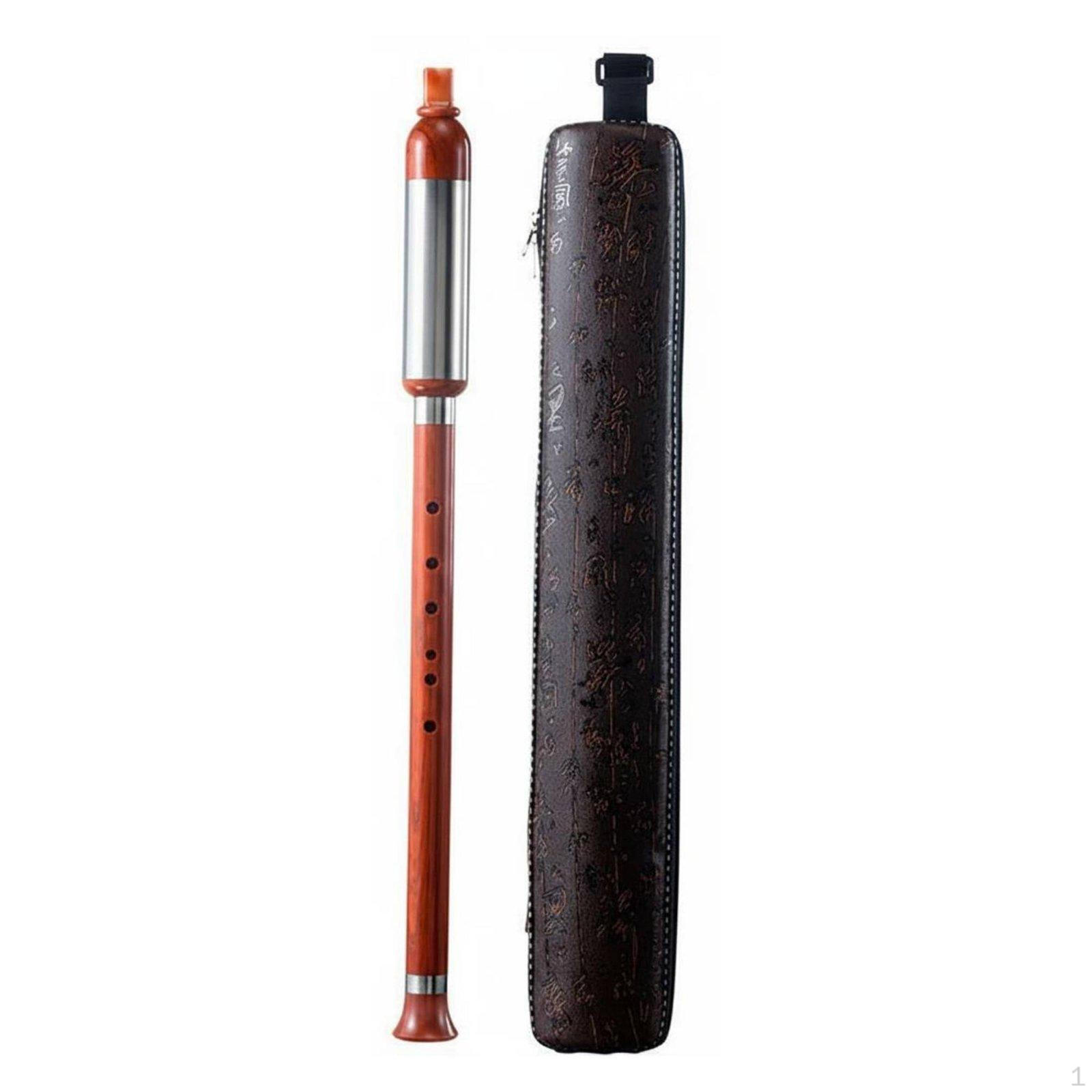 Bawu Flute Accurate Tone Resin Instrument Easy to Play Vertical Blowing for Beginners,