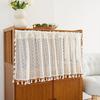 Double Layer High-End Embroidered Kitchen Cabinet Blackout Café Curtain