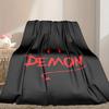 1pc Cozy Print Blanket, Demon Blanket Appropriate for Home Picnic and Travel Adventures