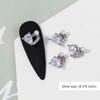 2pieces 3D Metal Zircon Nail Art Jewelry Japanese Nail Decorations Top Quality Zircon Crystal Manicure Zircon Diamond Charms