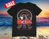 AC DC Bande 50e Anniversaire Coton Noir Toutes Tailles Unisexe Chemise T-shirt Unisexe