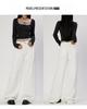 Jeans Blancos de Pierna Ancha de Alta Gama para Mujer Primavera 2026 - Favorecedores para Forma de Pera, Rectos Sueltos, Estilo de Longitud al Suelo
