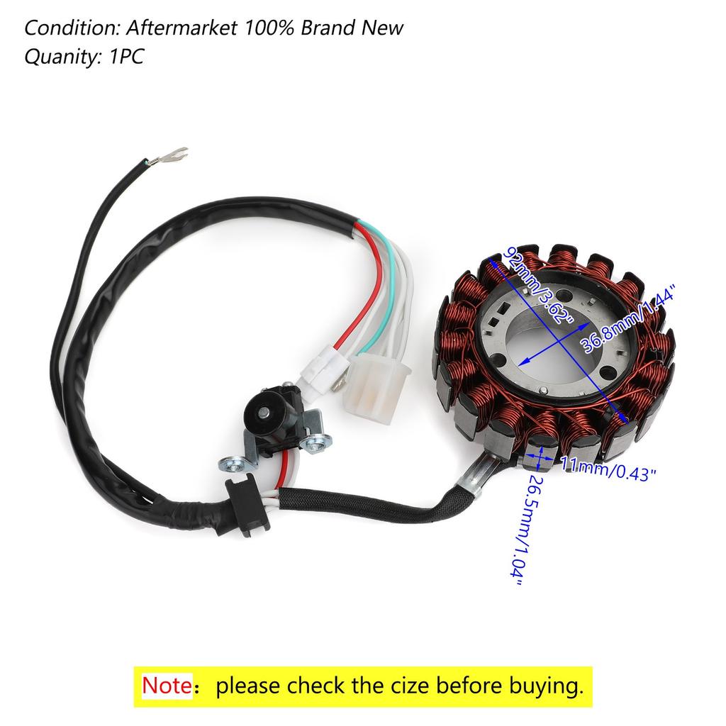 18-Pole Magneto Generator Stator For Yamaha YBR125ED 2007-2014 YB125SPD 2008