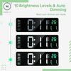 Homlly Large LED Digital Alarm Wall Clock with Timer Temperature Date Remote Controller (39 x 13cm)