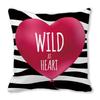 Home Decor Valentine'S Heart Love Wild Decorative Pillow Covers Pattern Cushion Cover Suitable For Sofa Bedroom Car Pillow Cover