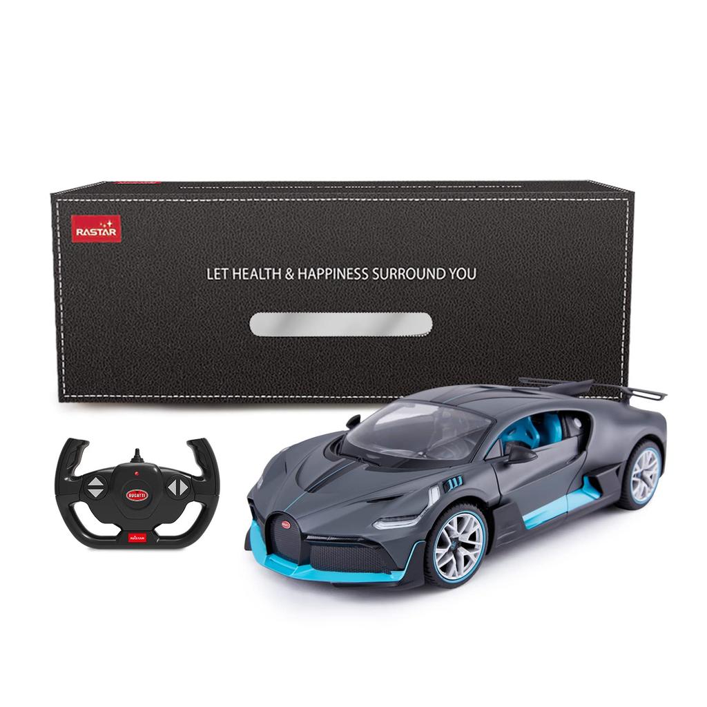 RASTAR Bugatti Divo RC Model Remote Control with LED Doors Can Be Opened and Closed Gray 1/14 Car, Car, Lamp, Manually, 3315.78.8cm,