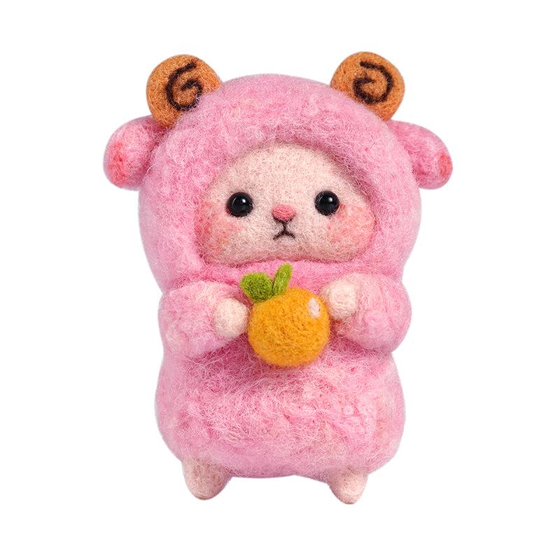 Kit Artizanal DIY Oaie din Pâslă de Lână - Ornament Handmade & Antistres