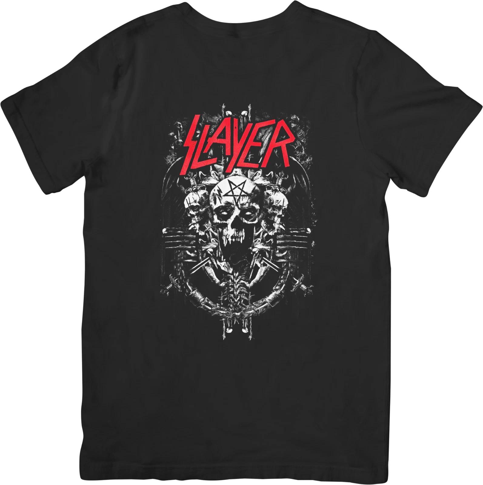 

Slayer Music Футболка унисекс из качественного хлопка черного цвета для мужчин и женщин 2XL