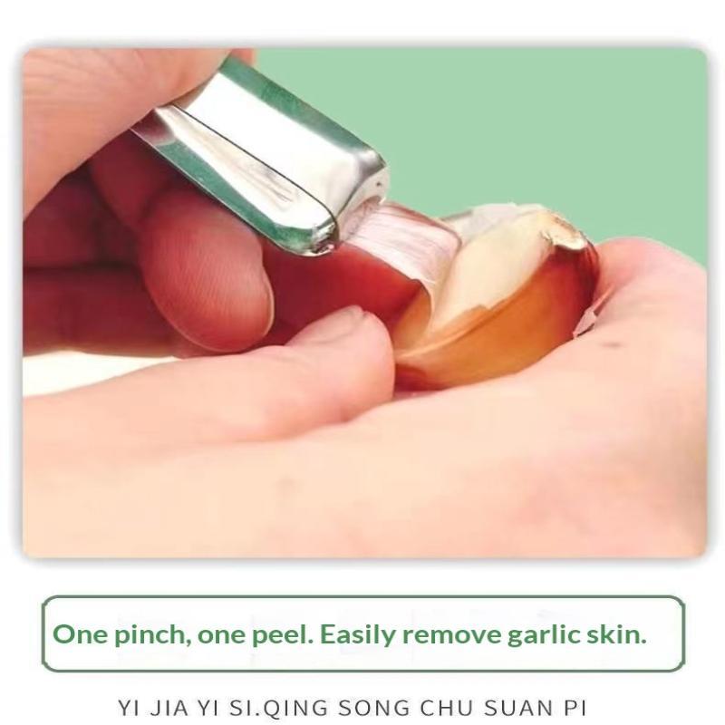 Stainless Steel Garlic Peeler Set Time Saving Peeling 5/10Pcs Reusable Kitchen Gadget for Thanksgiving Cooking Prep