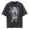Hip Hop Streetwear Men Washed T-Shirt Dragon Ball Anime Graphic Oversized T Shirt Summer Short Sleeve Cotton Tshirt Vintage Tops
