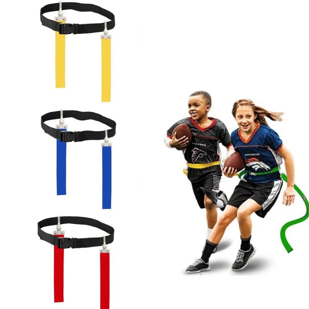 Bright Color American Football Flag Durable Football Training Belt Waist Flag Belt  Rugby Game