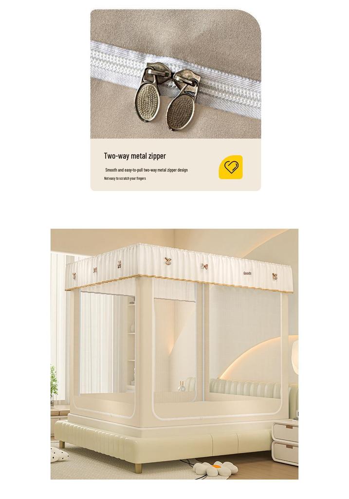 2025 Integrated Anti-Fall Mosquito Net for Home & Baby, No-Installation Full Coverage