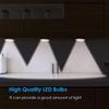 Square 6LED Motion Sensor AAA Battery Box Cabinet Light Stair Light Night Light Hook Film Magnet 3 Installation Modes