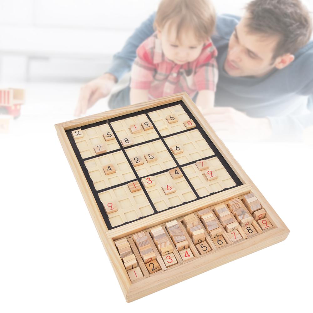 Children Wooden Number Puzzle Toy Board Game Kid Intelligence Logical Development Educational Toy