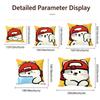 Cute Cute Bear Stickers Cushion Cover Cushion Cover Set 4Pcs 50X50 45X45 40X40 Pillowcase Decorative Sofa Home Decor