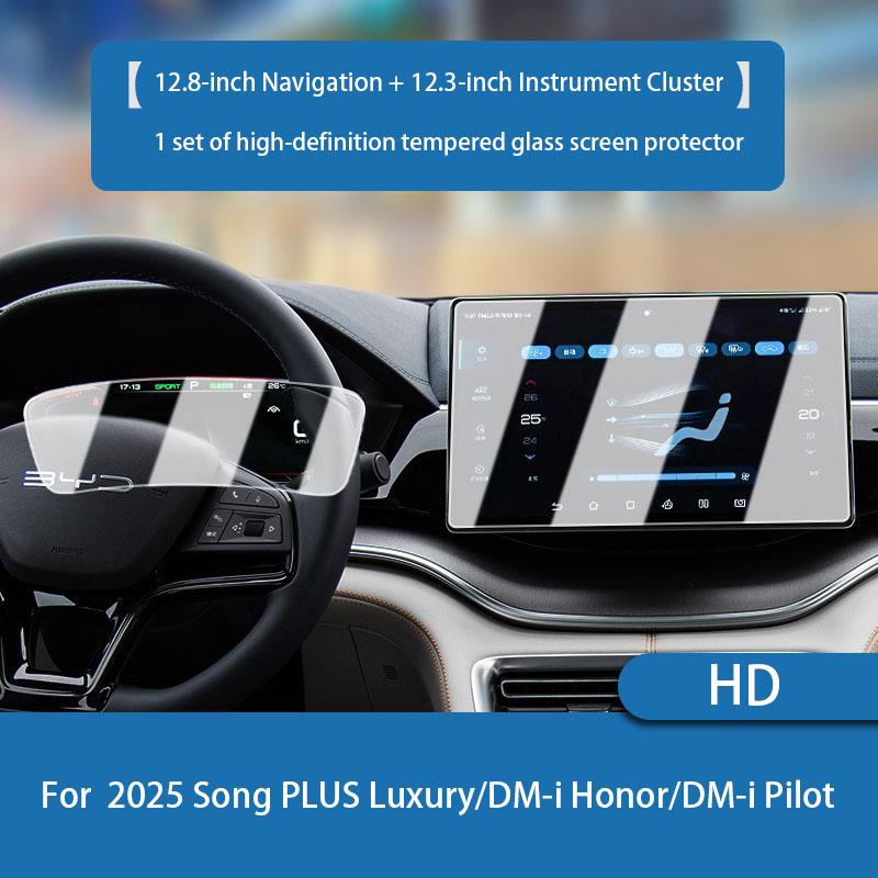 For BYD Song Plus DM-i Premium /Flagship/Flagship PLUS/EV Premium Screen Tempered Film Central Control Film Protective Film
