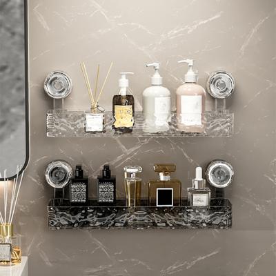 1/2Pcs Suction Cup Storage Holder Strong Load-bearing Easy To Install No-Drill Wall-Mounted Storage Shelf Shower Caddy
