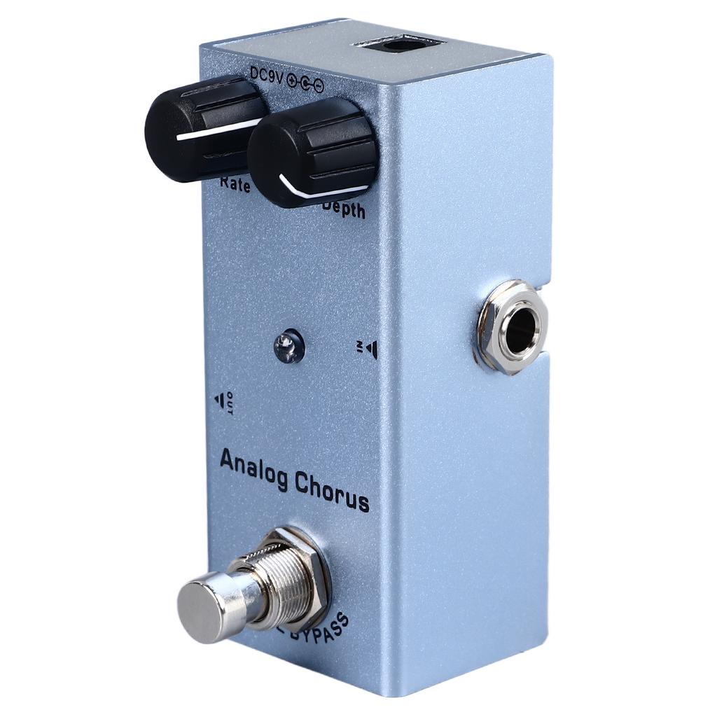 Electric Guitar Effect Pedal Single Type Accurate Adjustment Aluminum Alloy Portable Mini Effect Pedal Analog Chorus(07)