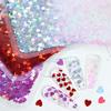 Aşk Tırnak Pul Renkli Lazer Glitter Gevreği Tırnak Sanat Süslemeleri Tasarım DIY Malzemeleri