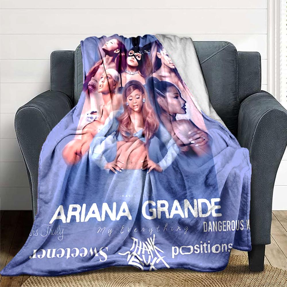 Ariana Grande'S Music Evolution Blanket Soft Throw Blanket For Home Bedroom Bed Sofa Travel Office Solid Christmas Blanket