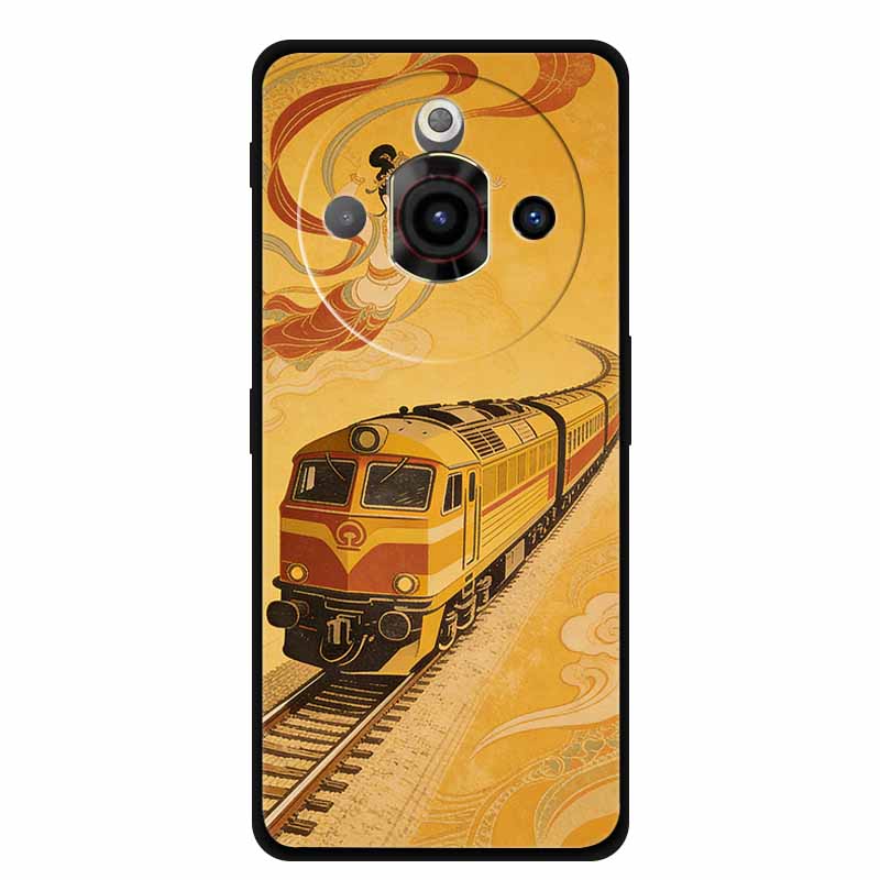 For ZTE Nubia Focus Pro 5G Case Train Railway Silicone Soft TPU Phone Shockproof Back Cover for ZTE Focus Z2351N Protective Capa