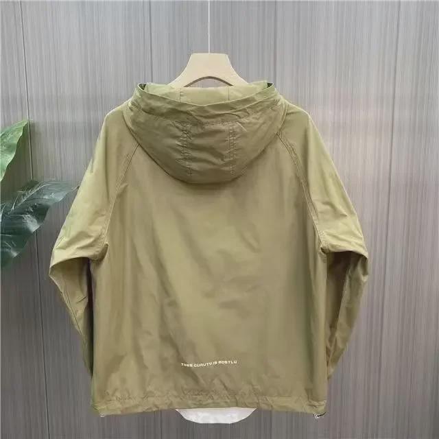 Men’s Trendy Hooded Workwear Jacket - Casual, Loose Fit for Spring and Autumn 2023