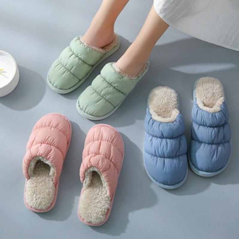 Теплые стеганые меховые тапочки, меховые тапочки, меховые тапочки Warm padding green 40-41