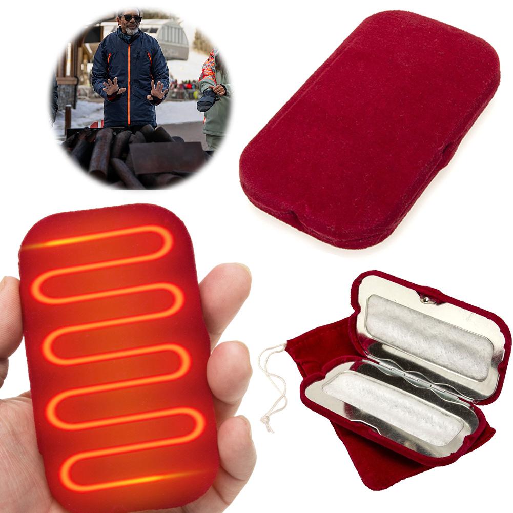Reusable Pocket Winter Hand Warmer Small Handy Warmer Heater Charcoal Heated Warmer for Outdoor Camping Hiking Fishing