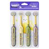 Popular Kids' Soft Bristle Three-Sided Toothbrush, Ages 3-12, Adorable Cartoon Giraffe Design