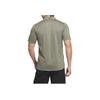 Adidas Pure Color Small Logo Pullover Sports Casual Short Sleeve Polo Shirt Men Tops Taupe JI8702