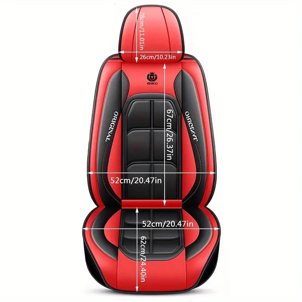 1/2 Stück Universelles PU-Leder Set Autositzbezüge Vollständiger Rundumschutz Einfache Installation & Wartung Vordersitzbezüge