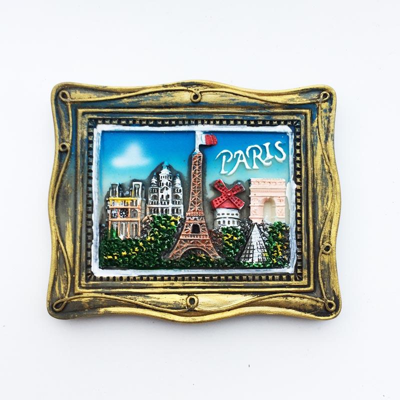 France Travelling Fridge Stickers Creative French Cities Tourist Souvenirs Fridge Magnets Birthday Gifts Magnetic Stickers
