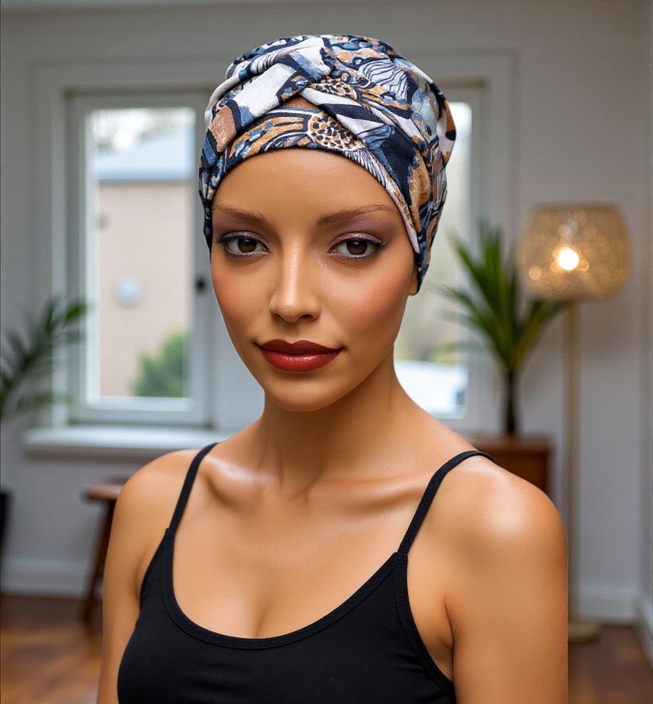 Elegante Turbante Sara 547 Anche Dopo la Chemioterapia Migliore Protezione e Comfort