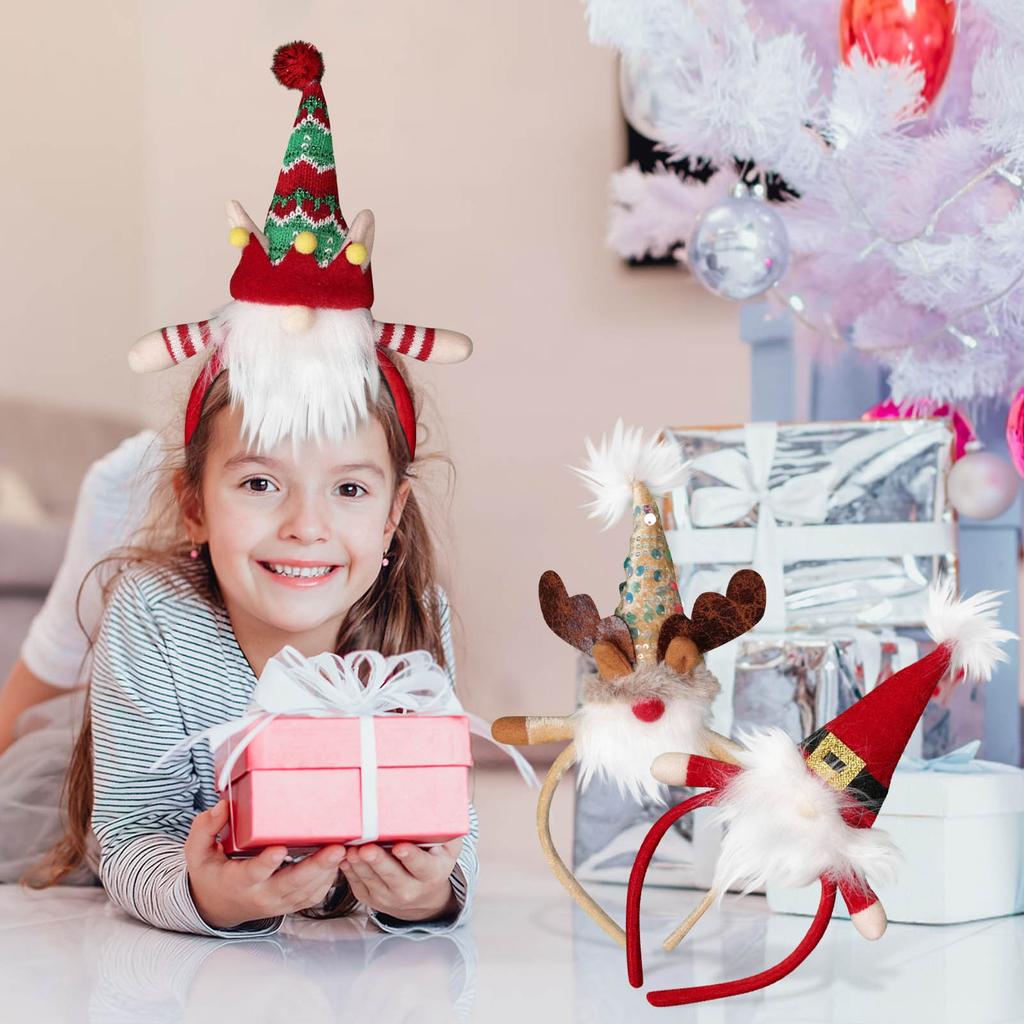Christmas Hair Bands Long Hat Style Hair Cards Decoration Children Adults Holiday Party Decorations