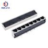 RJ45 1 2 4 6 8 Port Shielded Modular 21MM PCB Jack 8P8C Right Angle Through Hole Pcb Network Connector