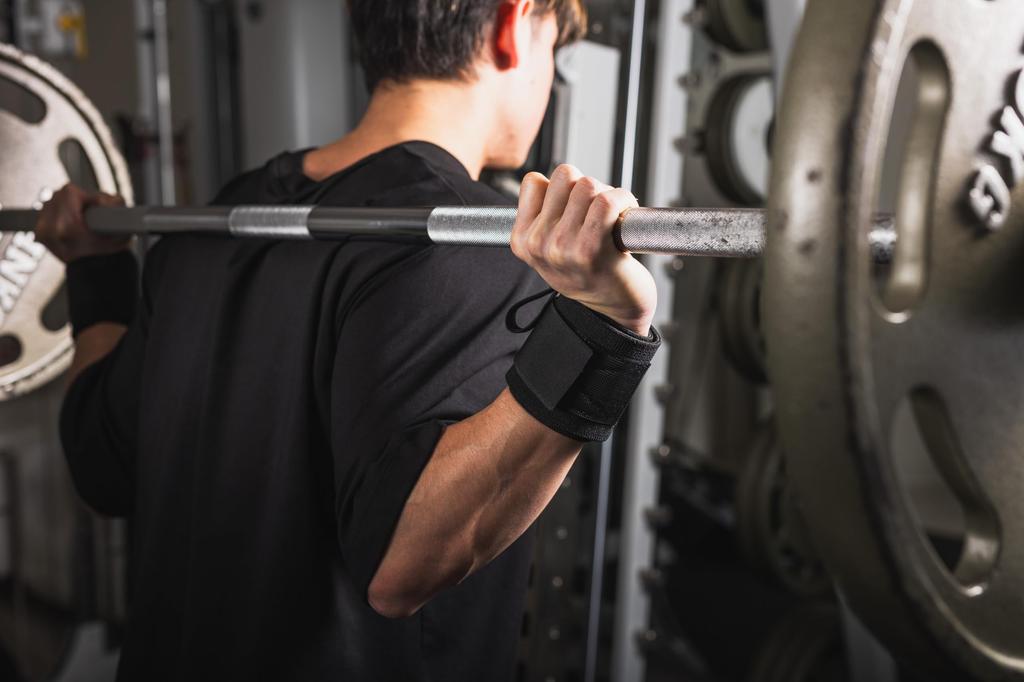 Handgelenkbandagen Stark Überwacht von Power Tube NAOTO Effektiver Handgelenkschutz für Bankdrücken Hergestellt von Powerliftern P.L.College - - - (Schwarz) -