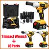 1/2'' 21800mAh Cordless Impact Wrench Drill Li-on Battery Hand DIY Tool NEW 220V